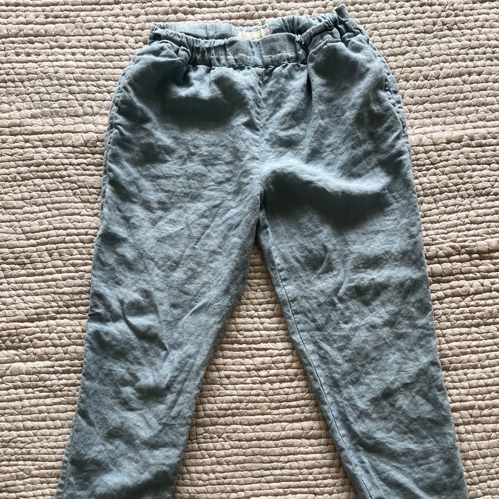 Not Perfect Linen Athens Pants - S/M - Swedish Blue